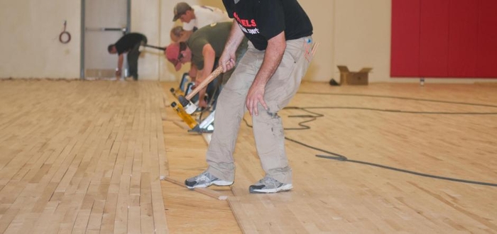 Gym Floor going in at your new Norris Intermediate